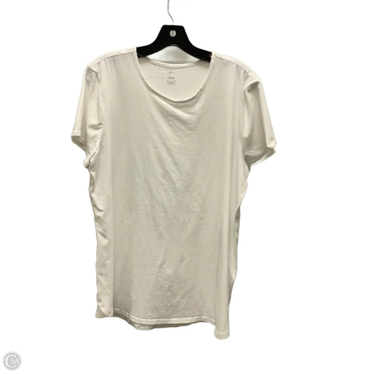 Top Short Sleeve By J. Jill In White, Size: L