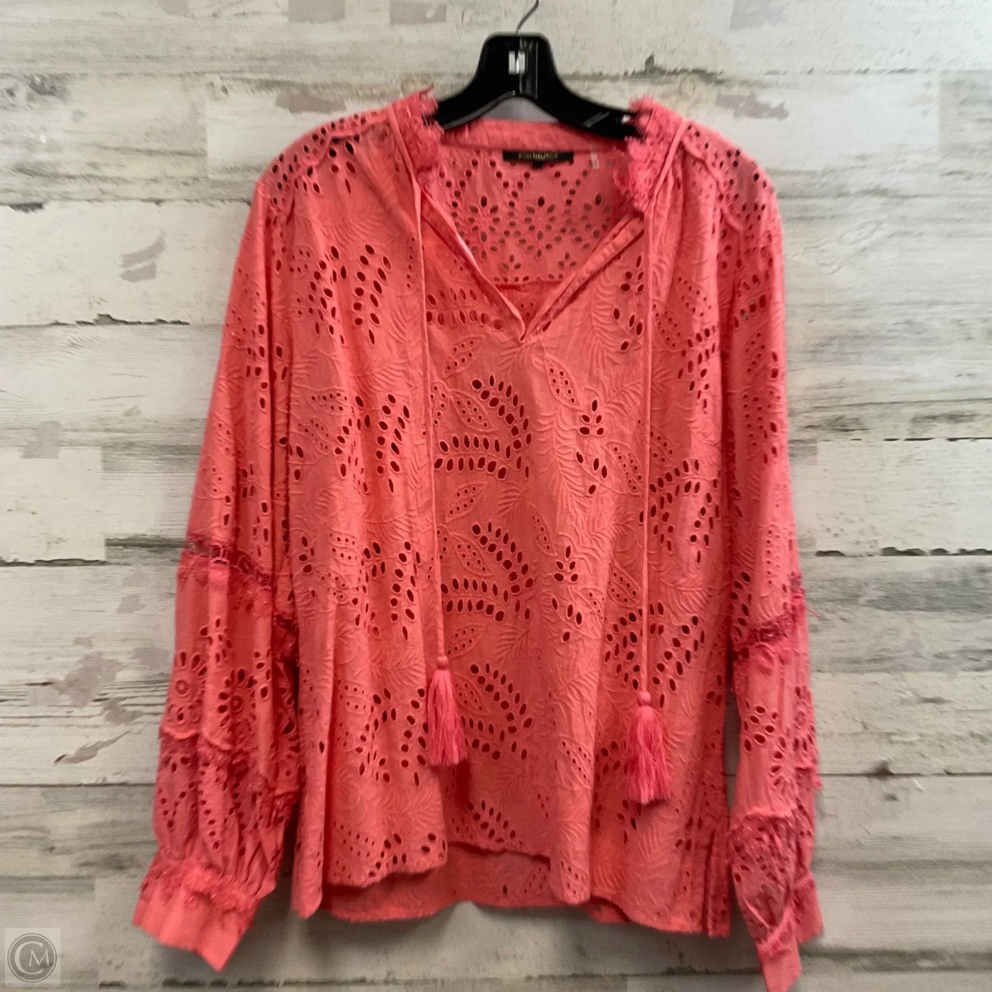 Blouse Long Sleeve By KOBI HALPERIN In Pink, Size: L