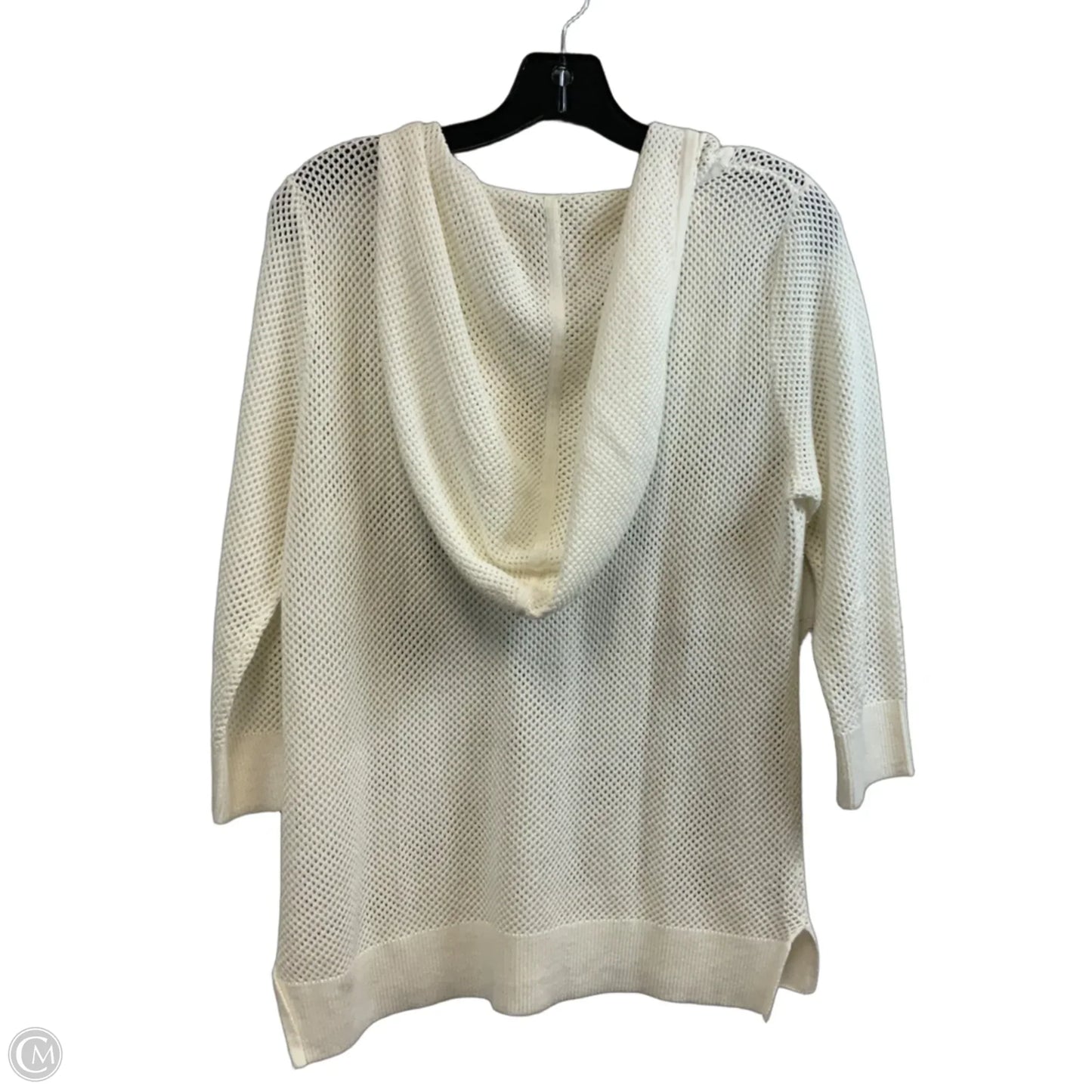Top Long Sleeve By Inc In Cream, Size: L
