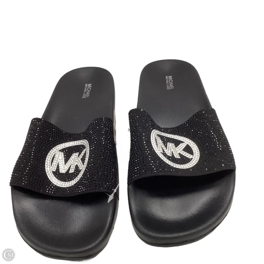 Sandals Flip Flops By Michael By Michael Kors In Black, Size: 11
