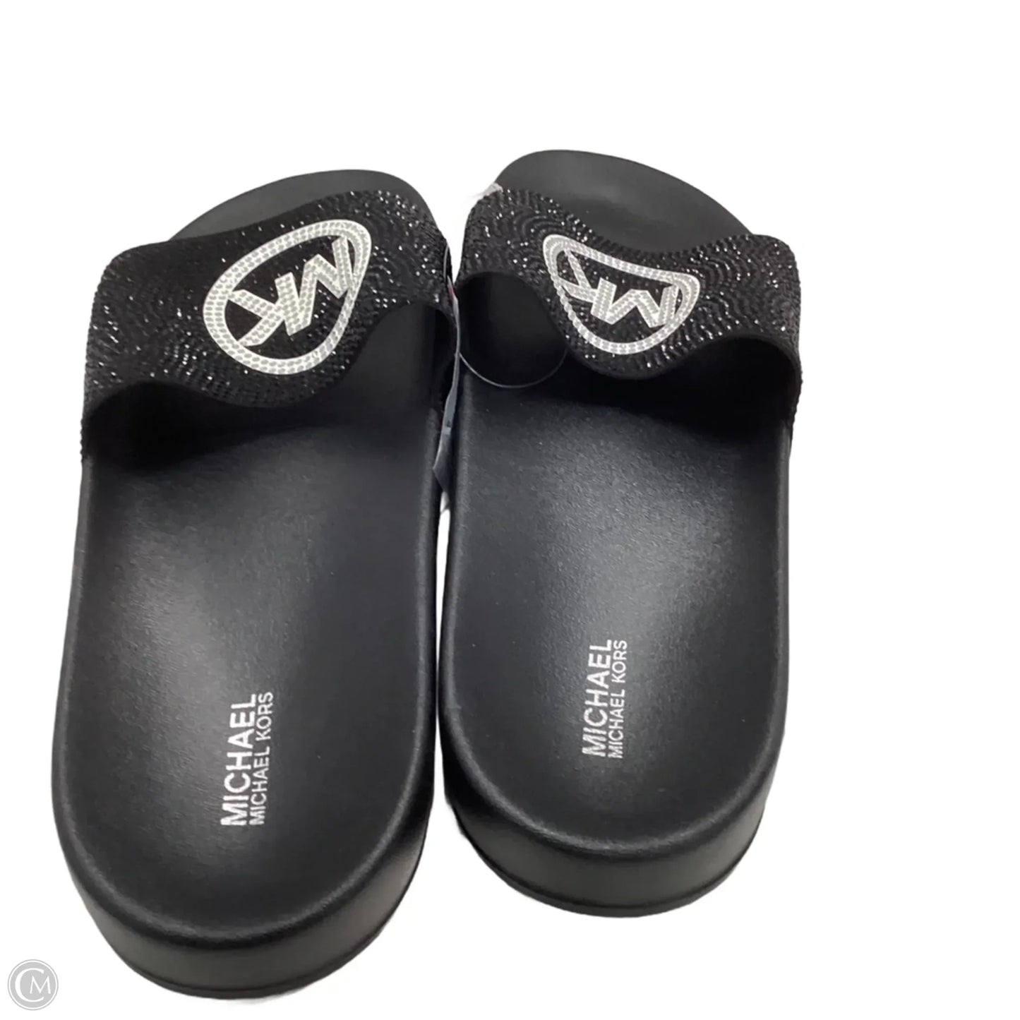 Sandals Flip Flops By Michael By Michael Kors In Black, Size: 11