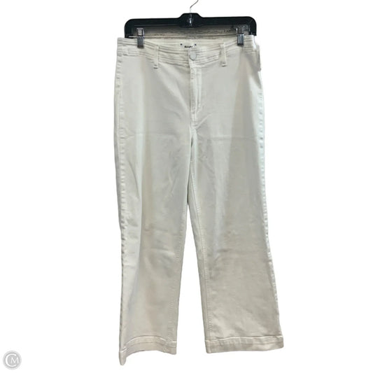 Jeans Wide Leg By Paige In White Denim, Size: 6