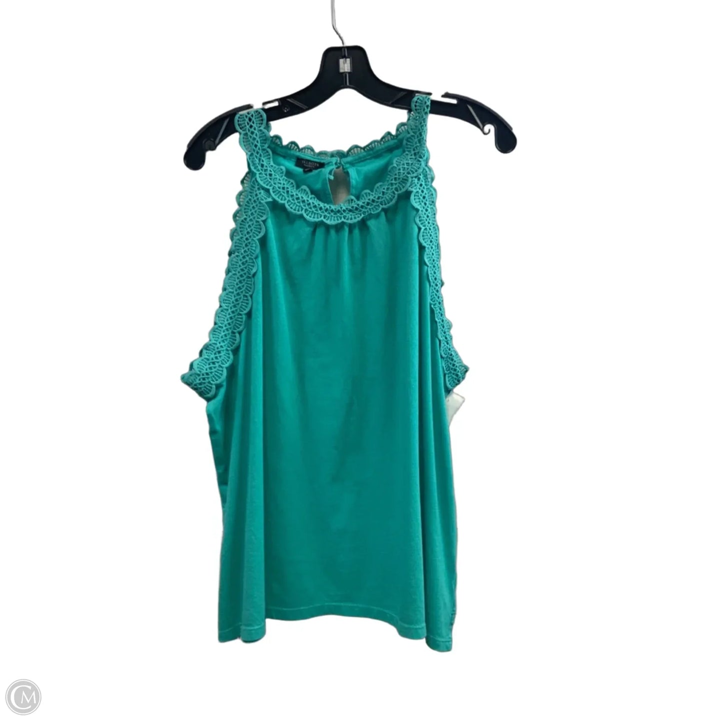Top Sleeveless By Talbots In Green, Size: 2x