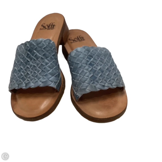 Sandals Flats By Sofft In Blue, Size: 7