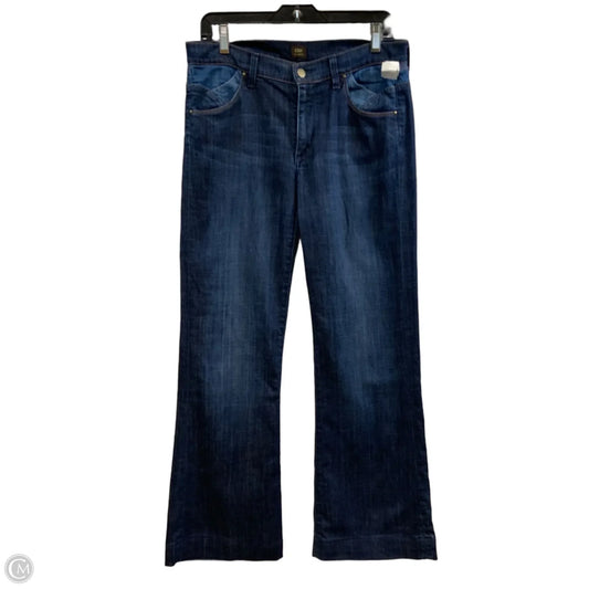 Jeans Wide Leg By Citizens Of Humanity In Blue Denim, Size: 10