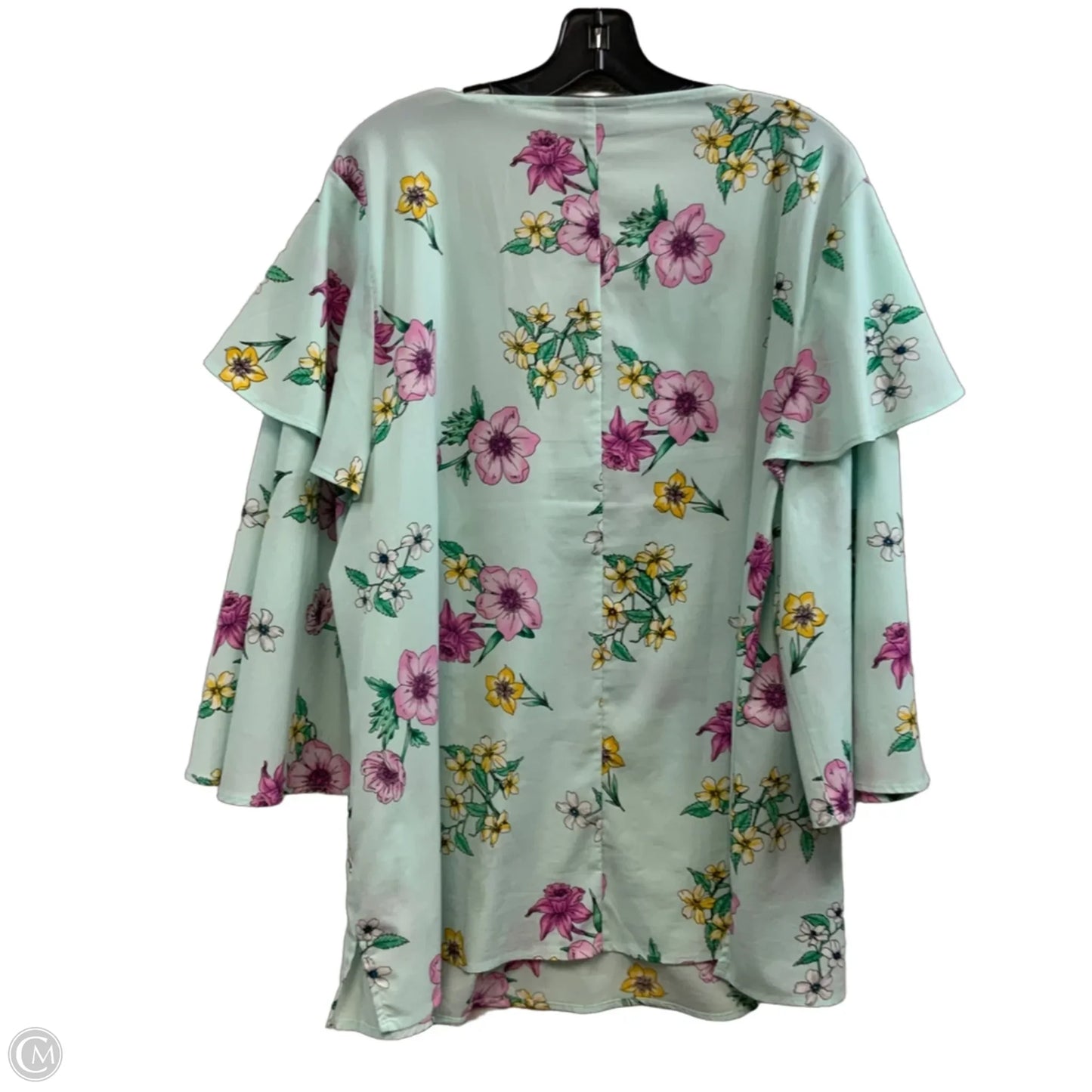 Top Long Sleeve By Lane Bryant In Green, Size: 2x