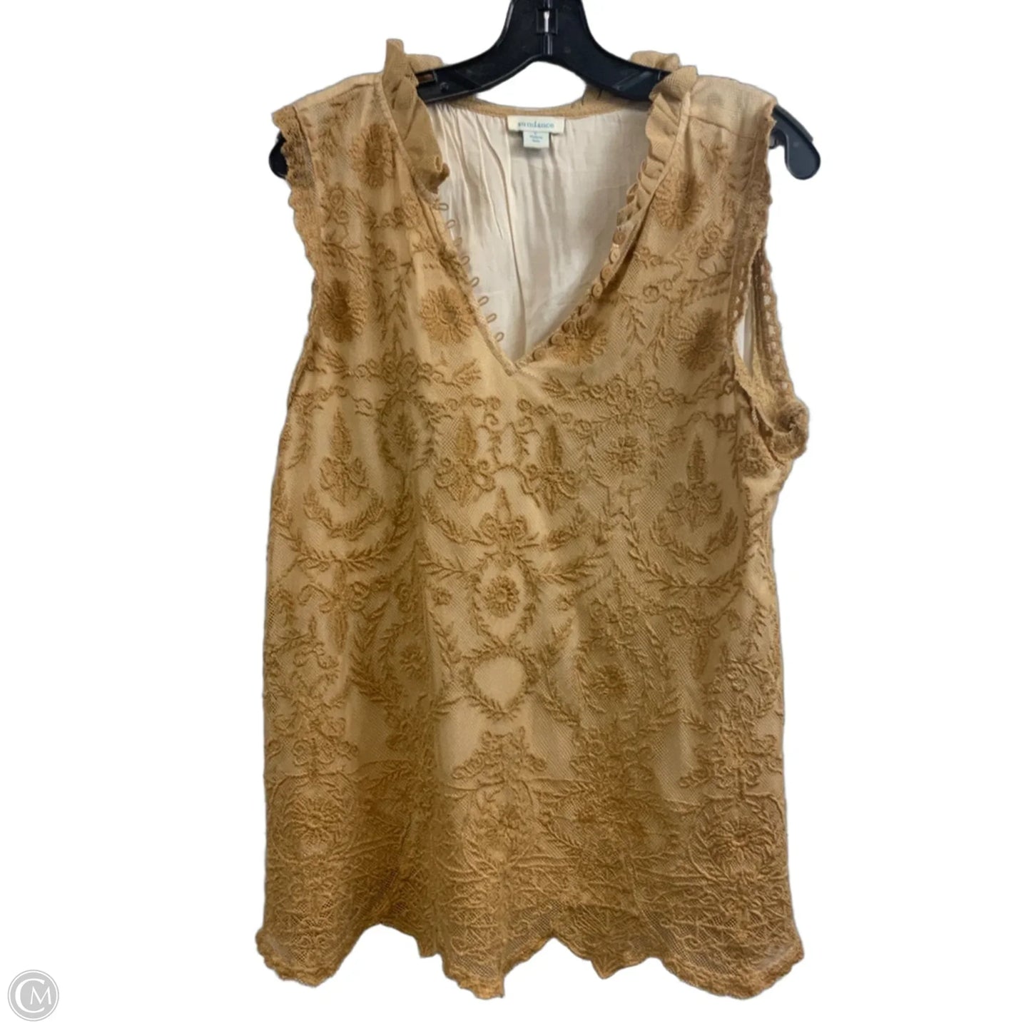 Top Sleeveless By Sundance In Brown, Size: L