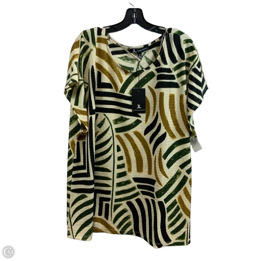 Top Short Sleeve By Jules & Leopold In Cream, Size: 3x