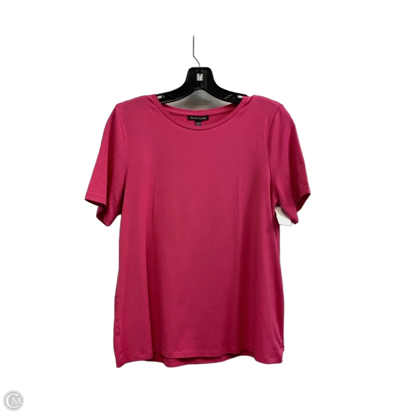 Top Short Sleeve By Eileen Fisher In Pink, Size: Xs