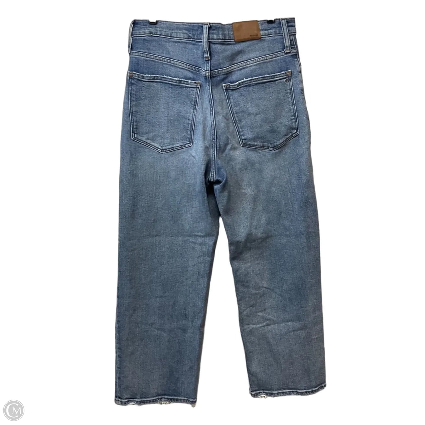 Jeans Straight By Madewell In Blue Denim, Size: 10