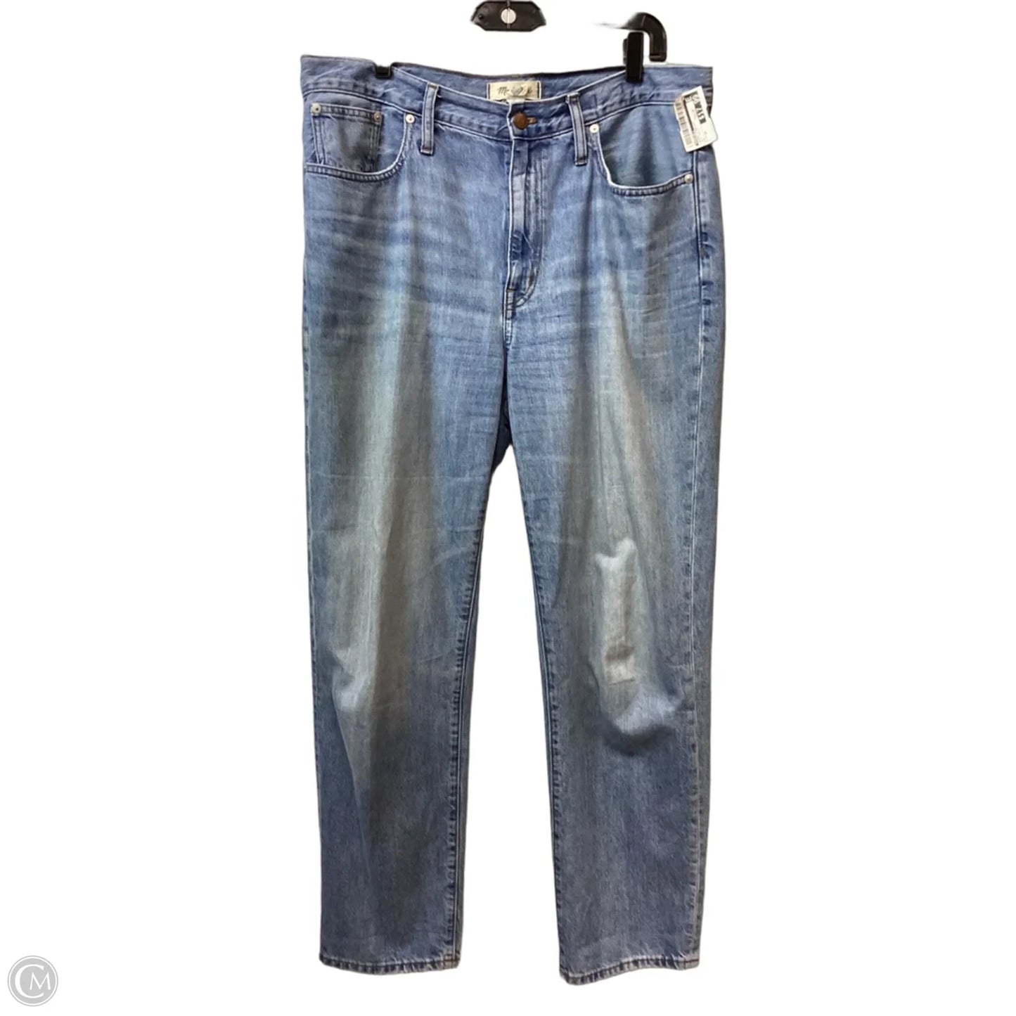 Jeans Straight By Madewell In Blue Denim, Size: 10
