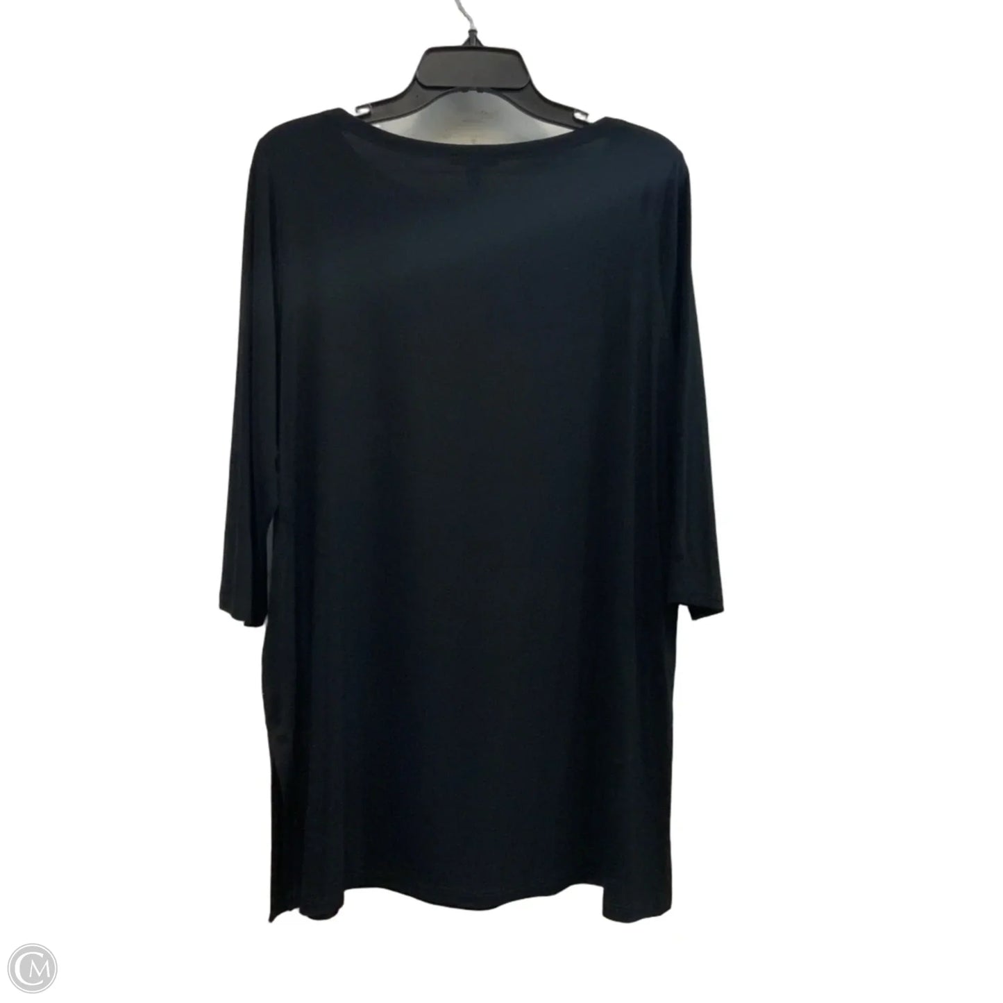 Top Long Sleeve By Eileen Fisher In Black, Size: L