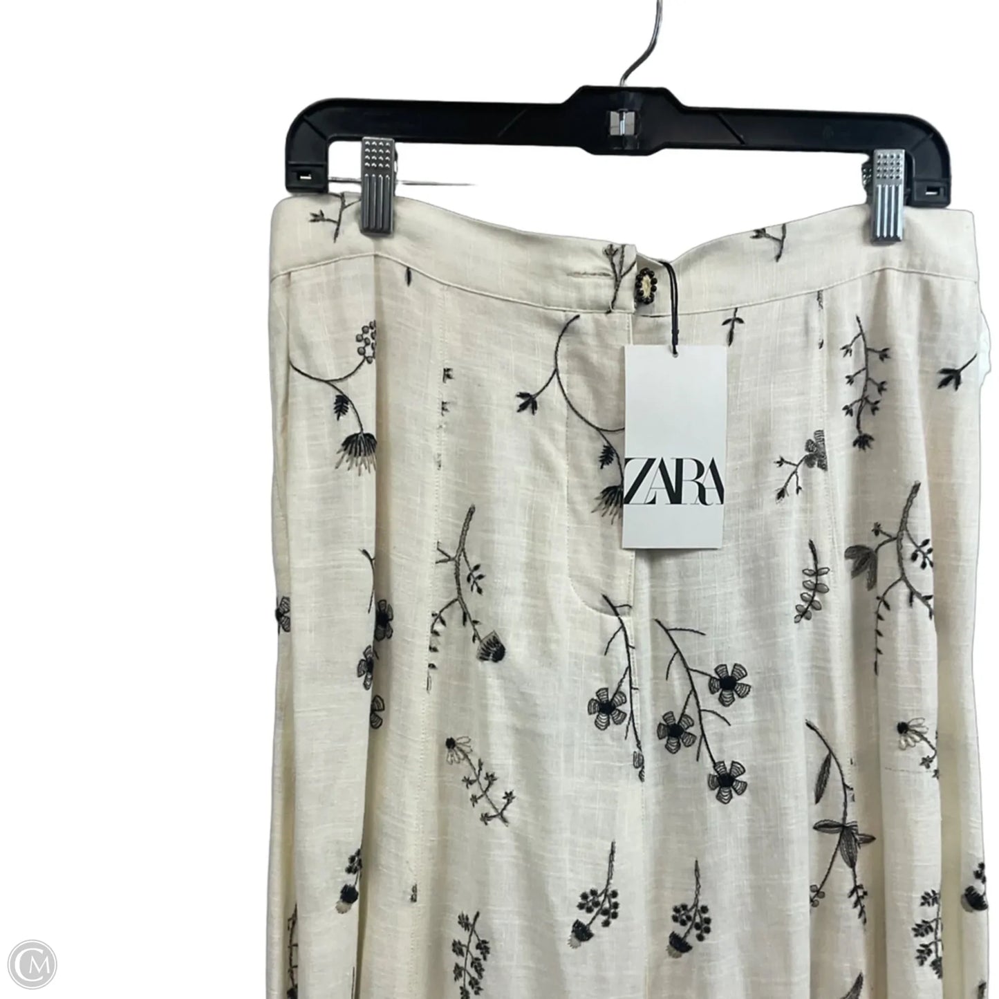 Skirt Maxi By Zara In Cream, Size: L