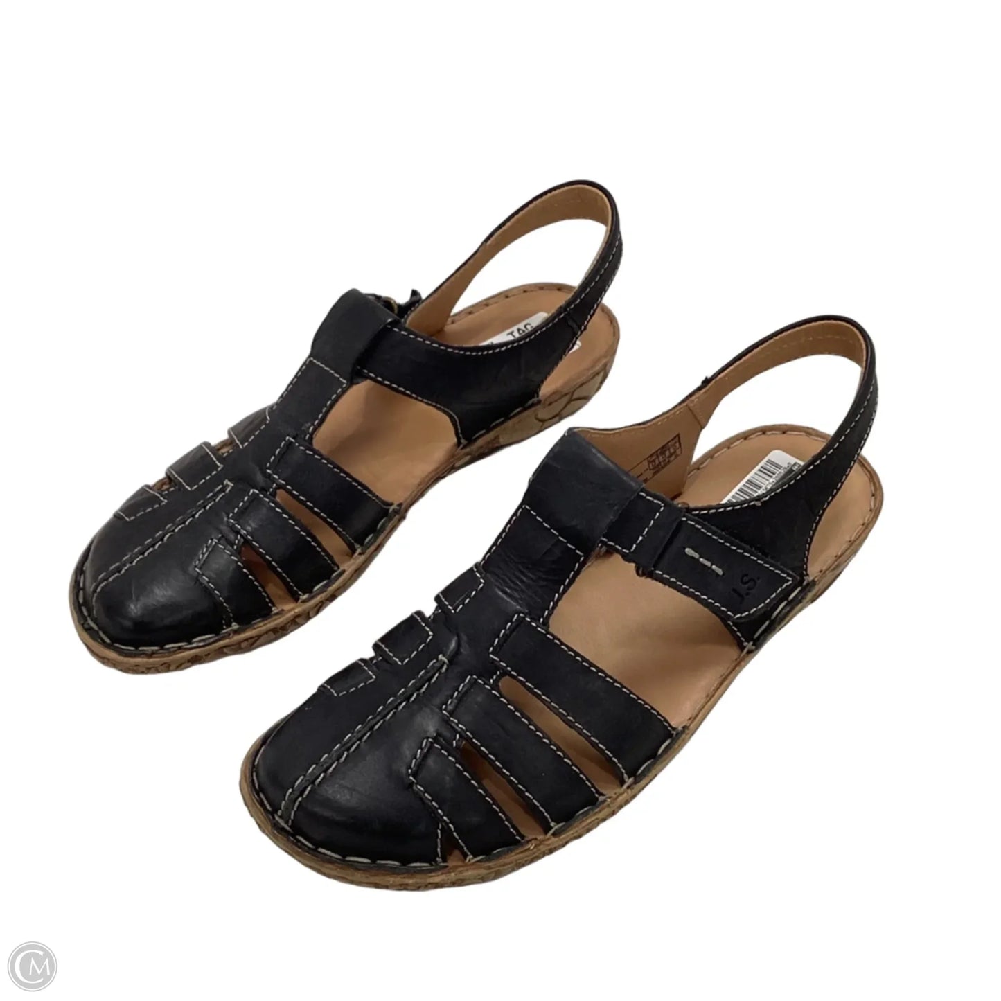 Sandals Flats By Josef Seibel In Black, Size: 10