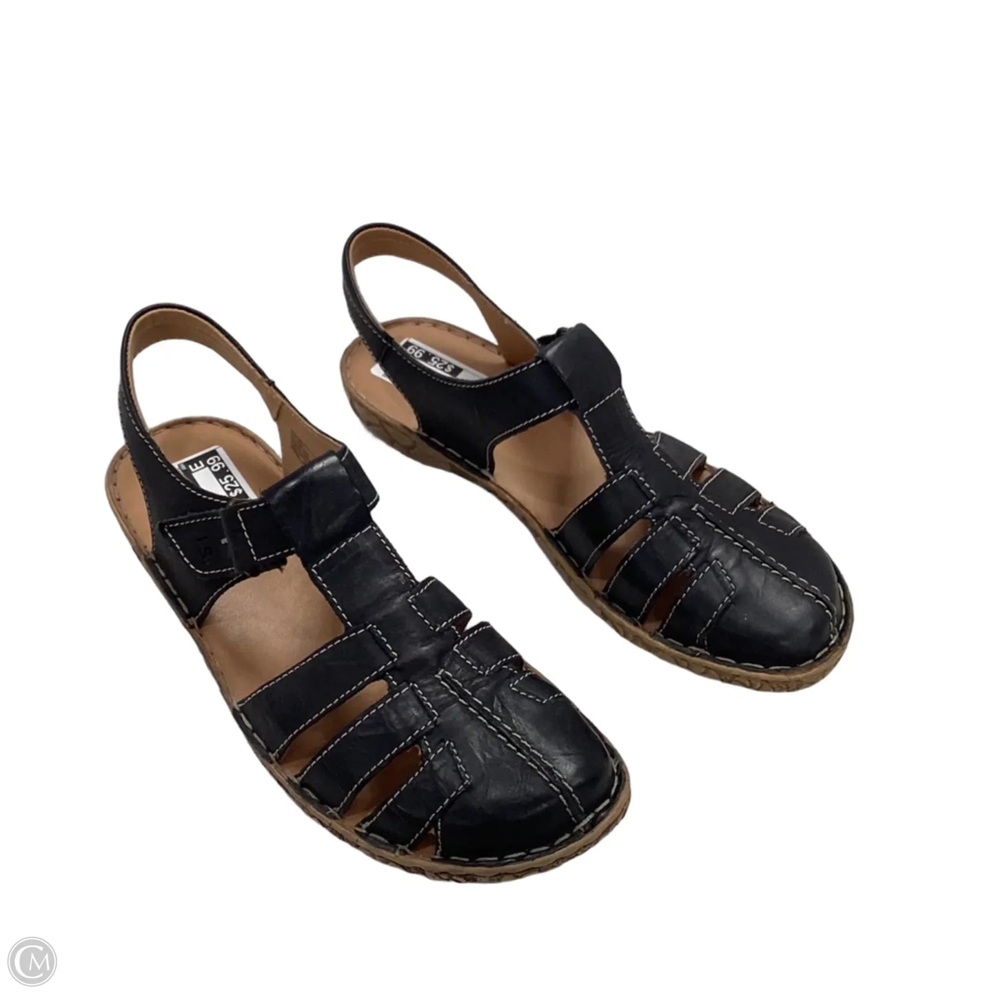 Sandals Flats By Josef Seibel In Black, Size: 10