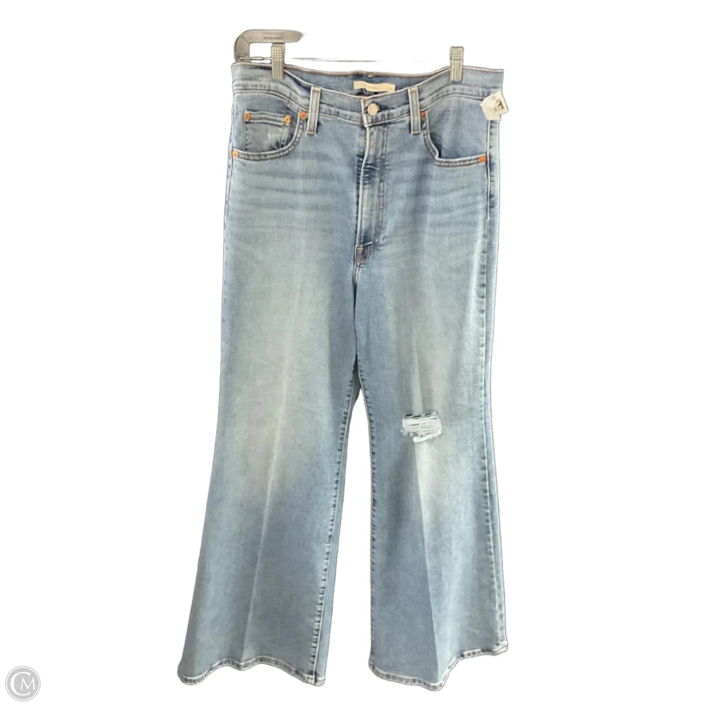 Jeans Straight By Levi’s  In Blue Denim, Size: 14