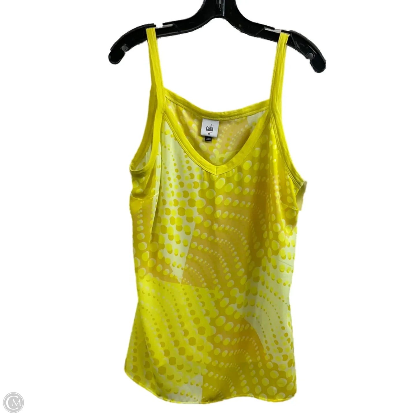 Top Sleeveless By Cabi In Yellow, Size: M