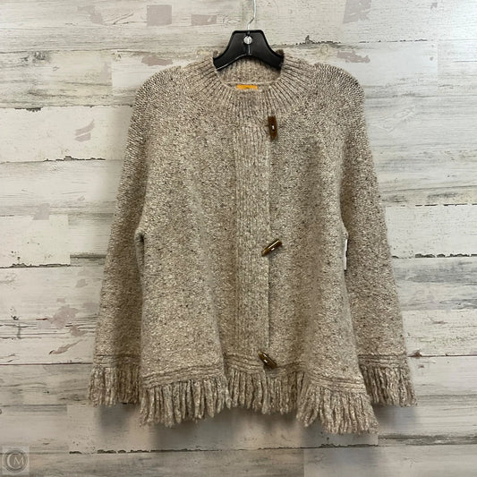 Sweater Cardigan By Ruby Rd In Beige, Size: Xl