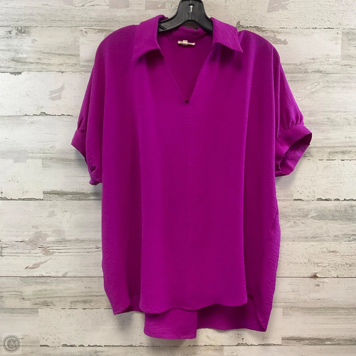 Blouse Short Sleeve By Jodifl In Pink, Size: S