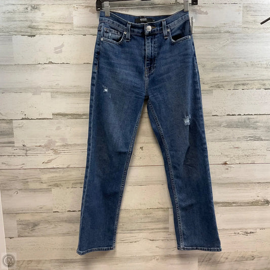 Jeans Straight By Hudson In Blue Denim, Size: 0