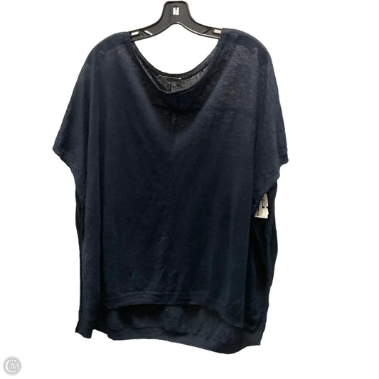 Top Short Sleeve By Vince In Navy, Size: Xs