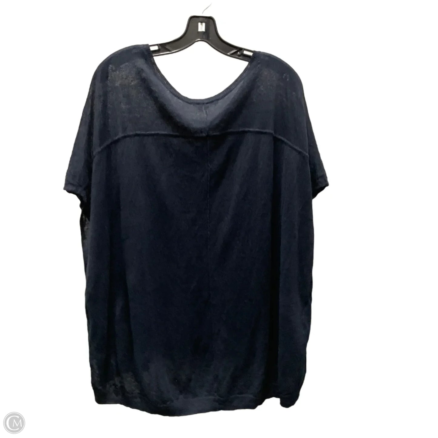 Top Short Sleeve By Vince In Navy, Size: Xs