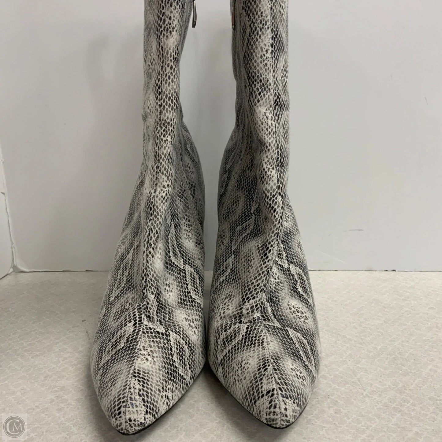 Boots Ankle Heels By Fashion Nova In Snakeskin Print, Size: 11