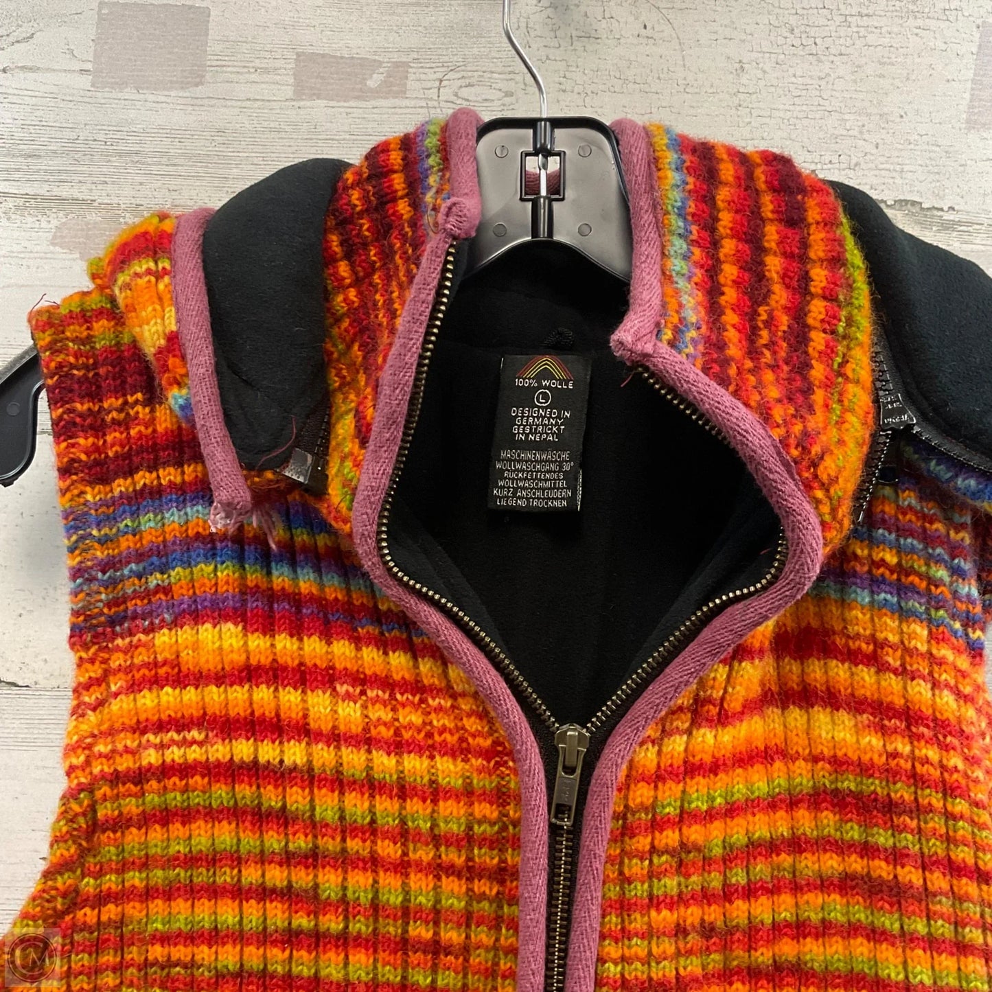 Vest Other By Luckys Pullover In Rainbow Print, Size: L