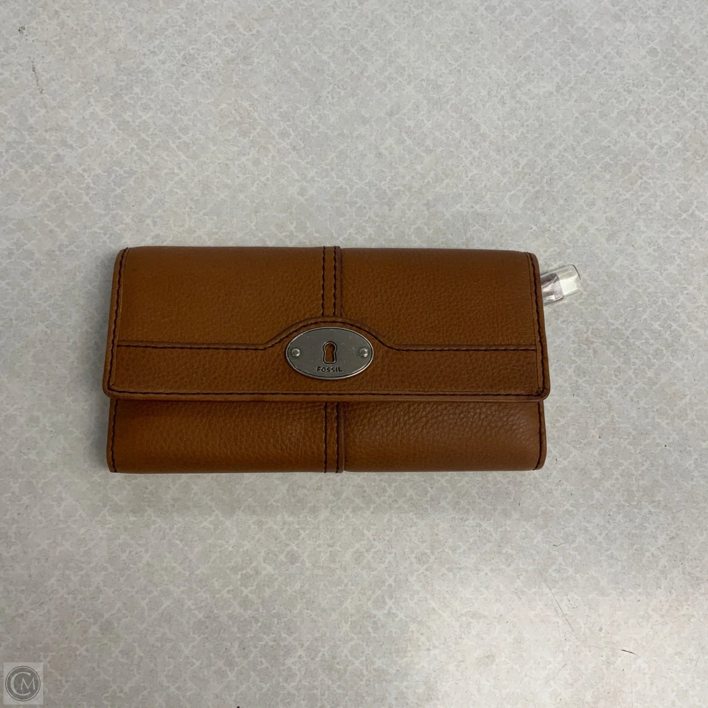 Wallet Leather By Fossil, Size: Large