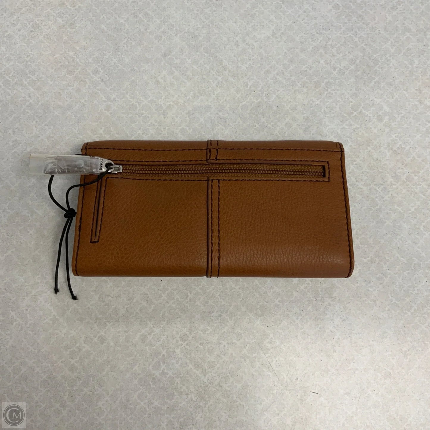 Wallet Leather By Fossil, Size: Large
