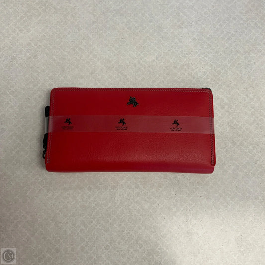 Wallet Leather By Visconti, Size: Large