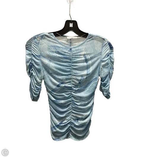 Top Short Sleeve By Good American In Blue, Size: Xs