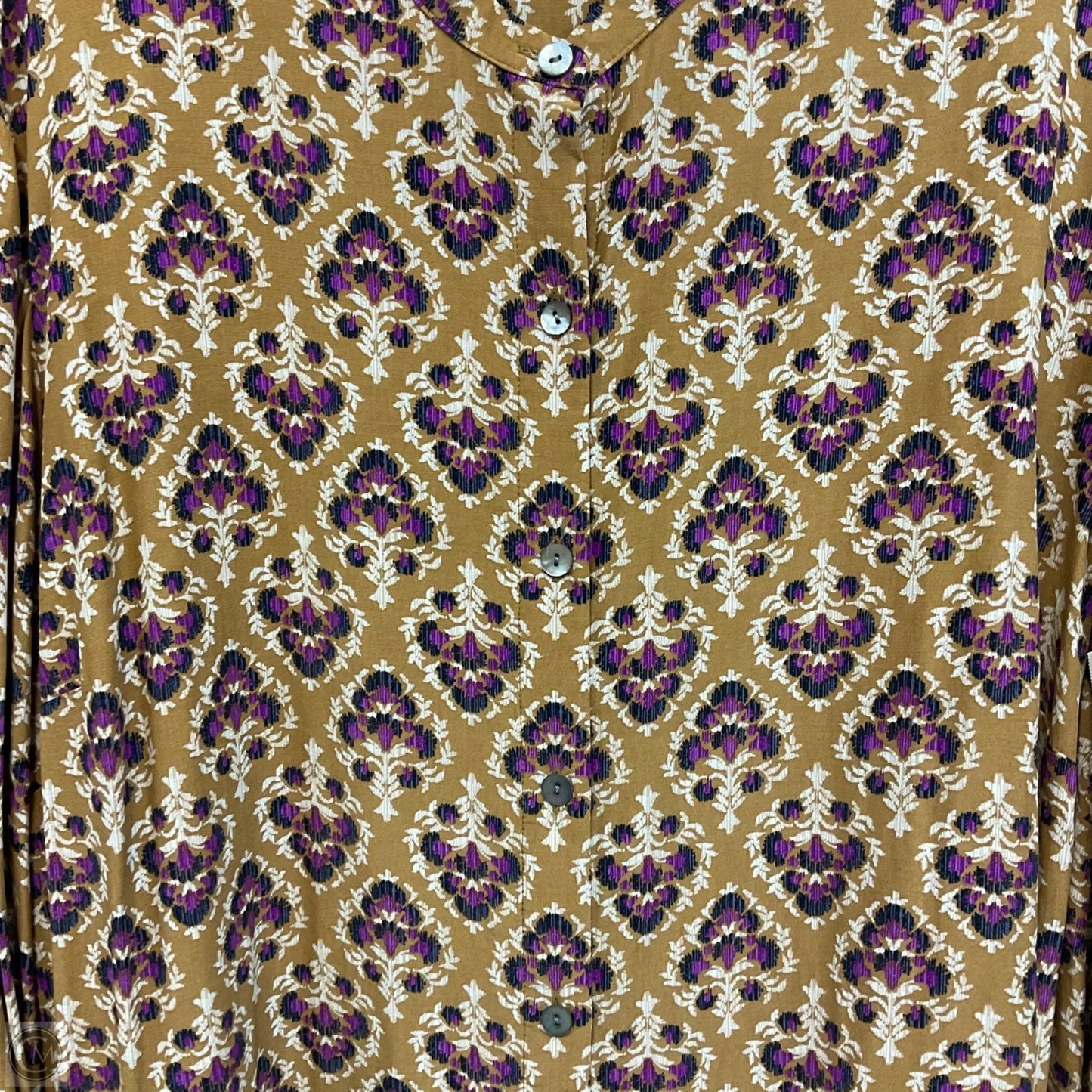 Blouse Long Sleeve By J. Jill In Brown, Size: 2x