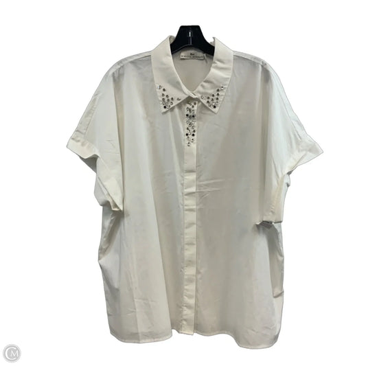 Blouse Designer By Rebecca Minkoff In White, Size: Xxl