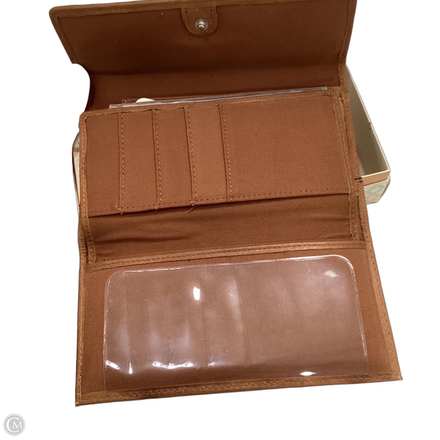 Wallet Leather By Fossil, Size: Large