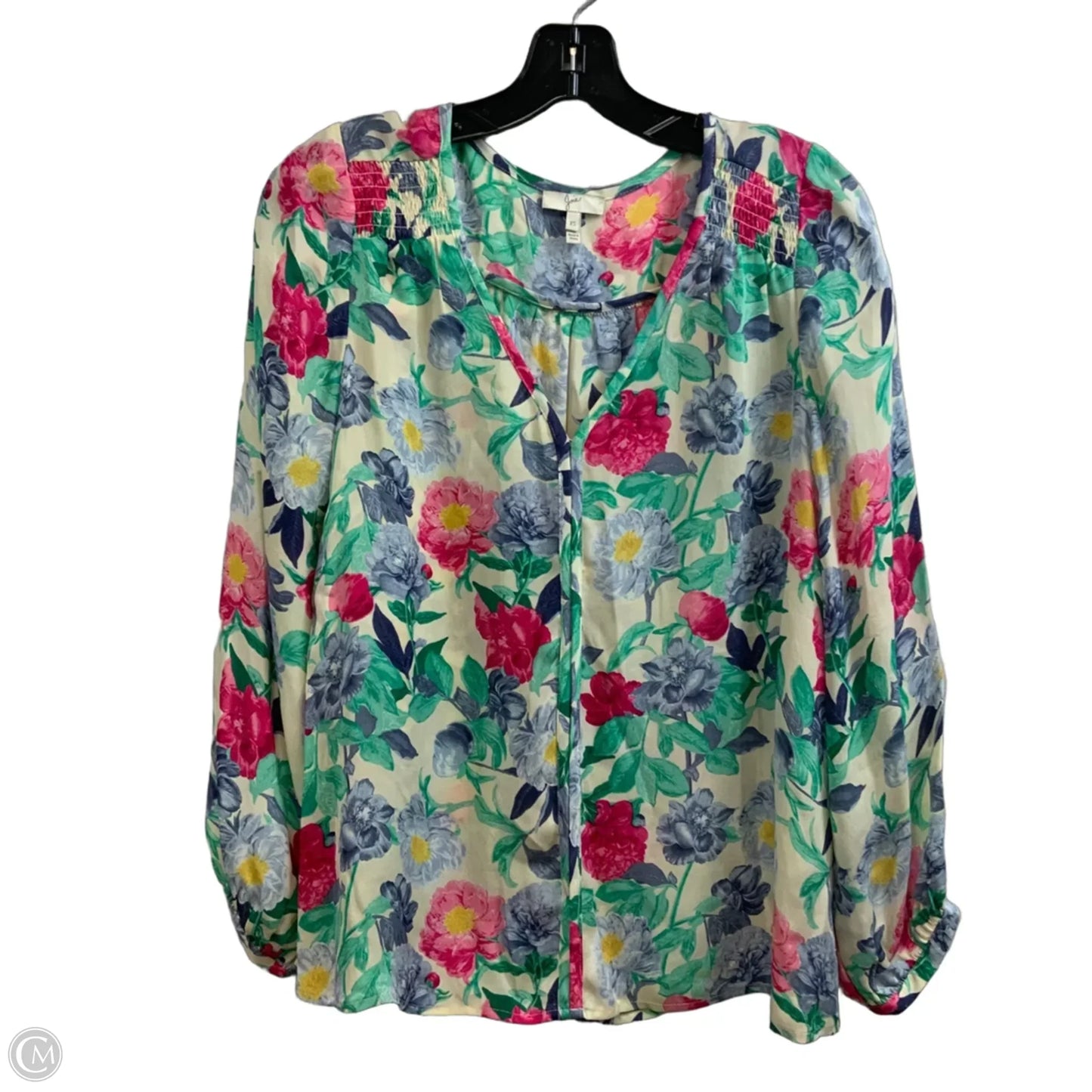 Blouse Long Sleeve By Joie In Green, Size: Xs