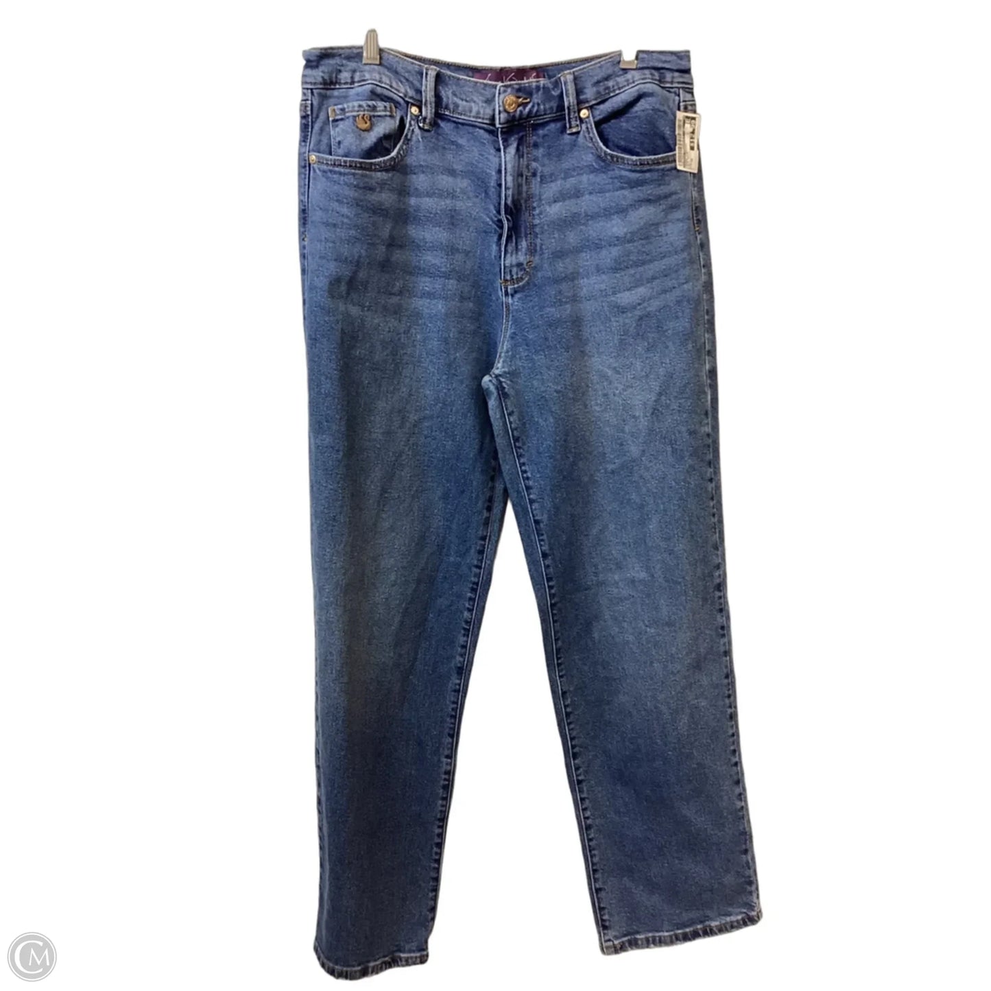 Jeans Straight By Gloria Vanderbilt In Blue Denim, Size: 10