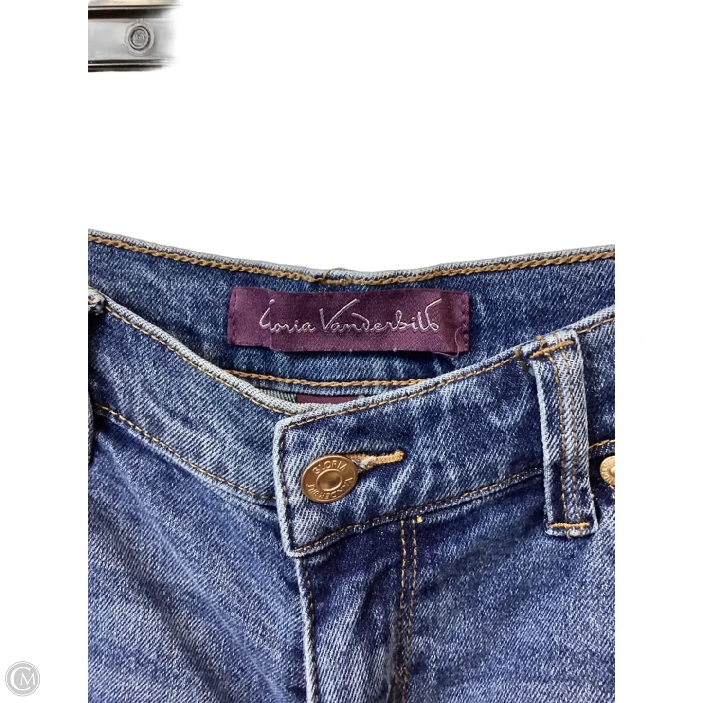 Jeans Straight By Gloria Vanderbilt In Blue Denim, Size: 10