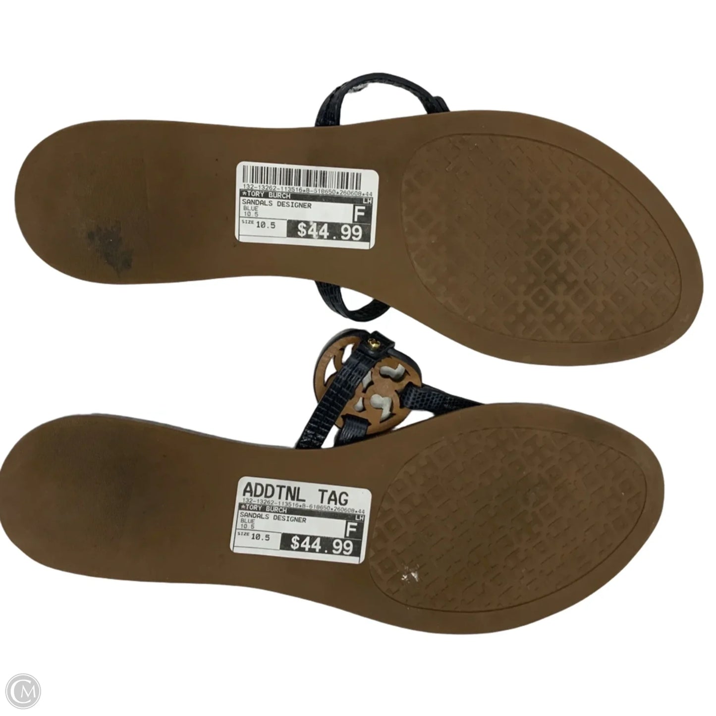 Sandals Designer By Tory Burch In Blue, Size: 10.5