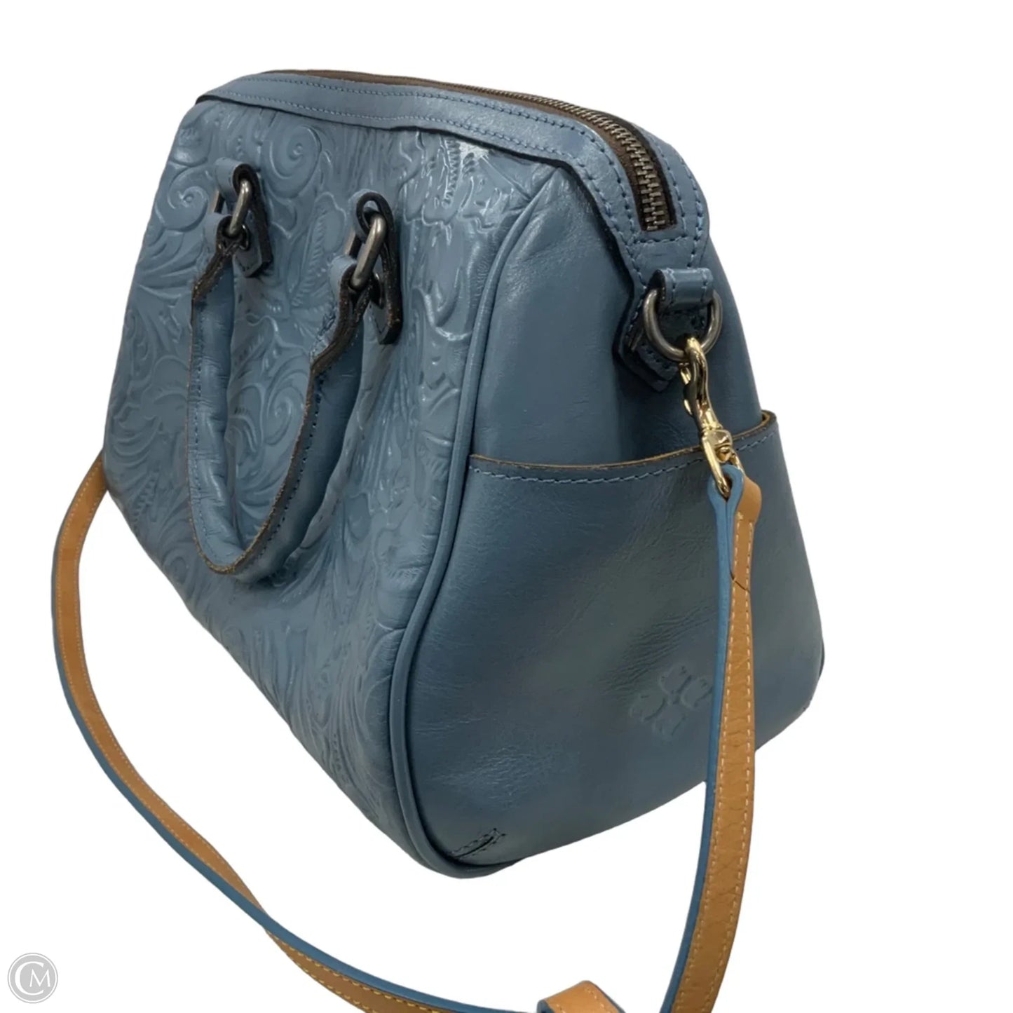 Handbag Leather By Patricia Nash, Size: Medium