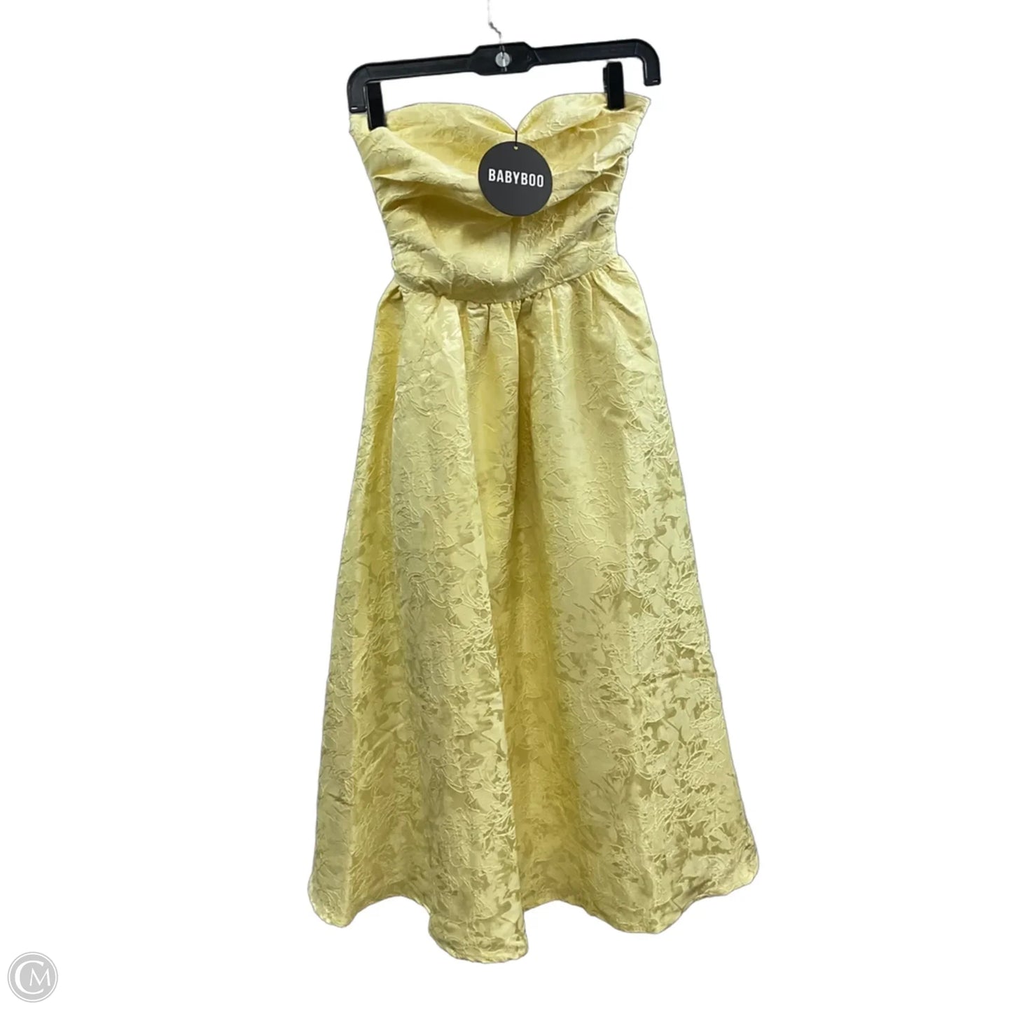 Dress Party Midi By BABYBOO In Yellow, Size: Xs