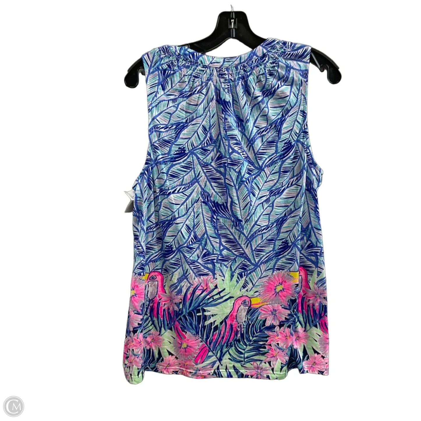 Top Sleeveless By Lilly Pulitzer In Blue, Size: L