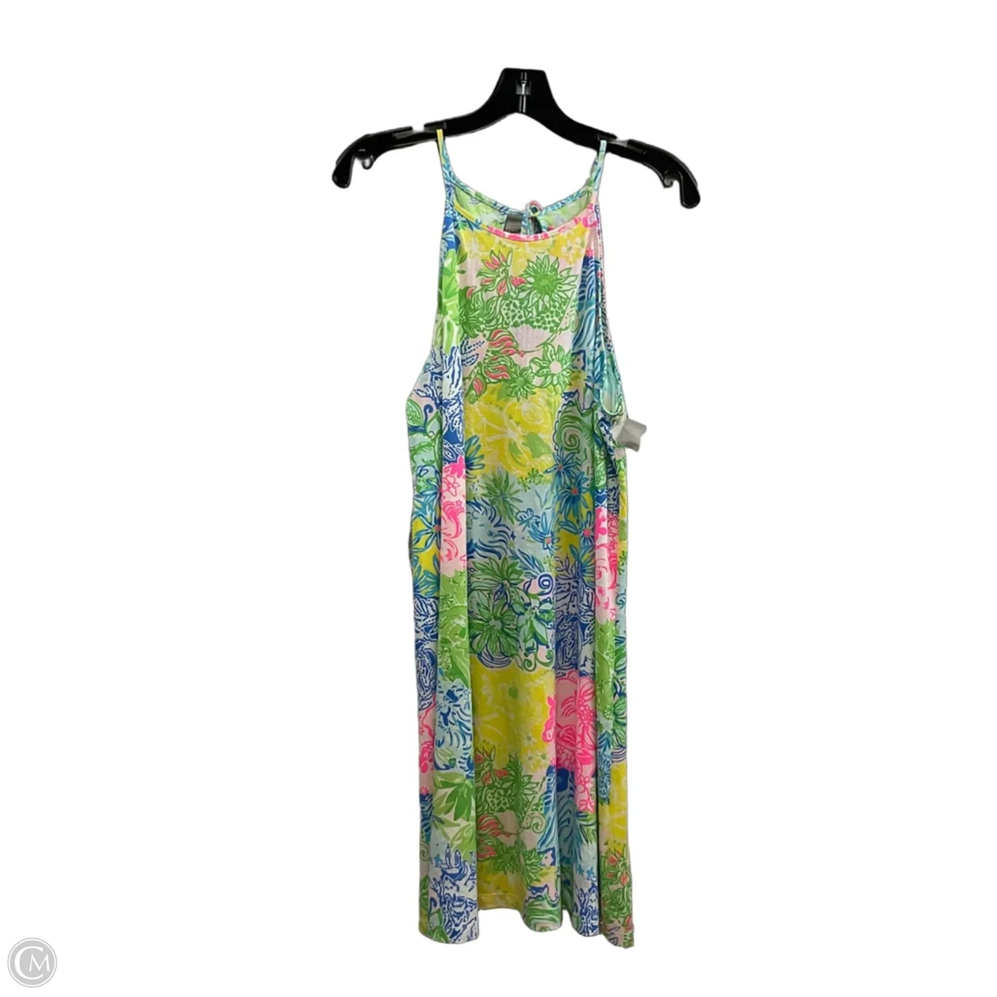 Dress Casual Short By Lilly Pulitzer In Green & Yellow, Size: M