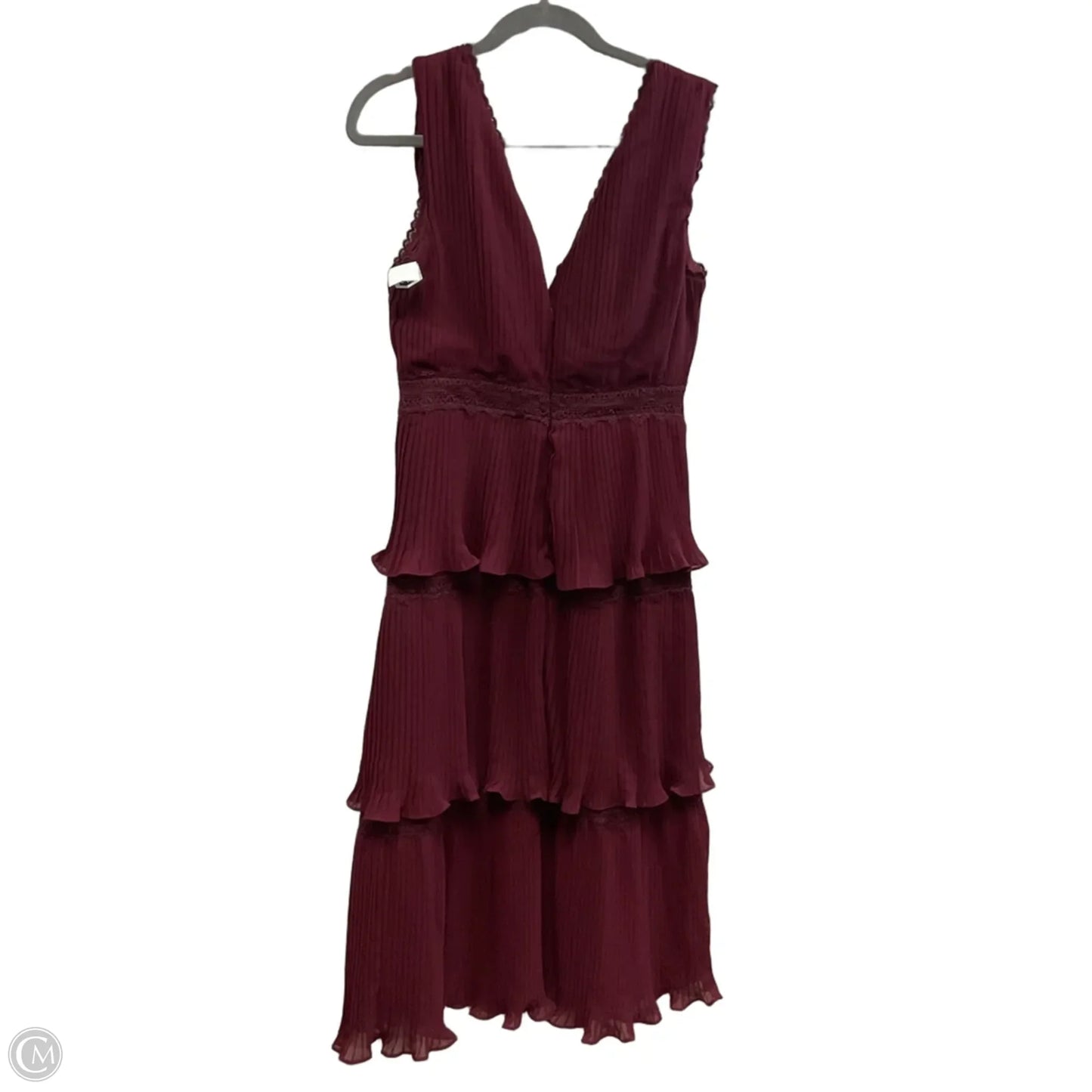 Dress Party Midi By Bohme In Maroon, Size: S