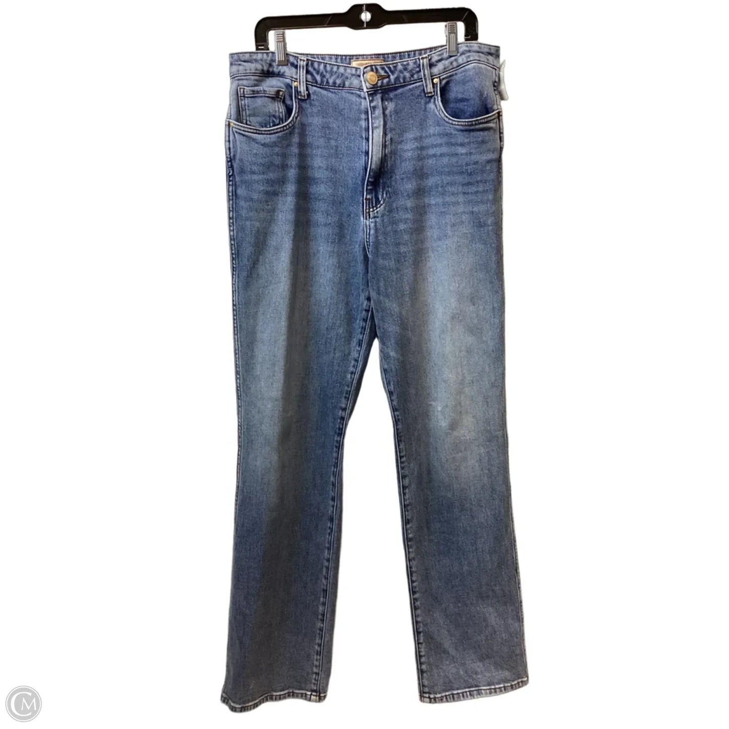 Jeans Straight By Kut In Blue Denim, Size: 12