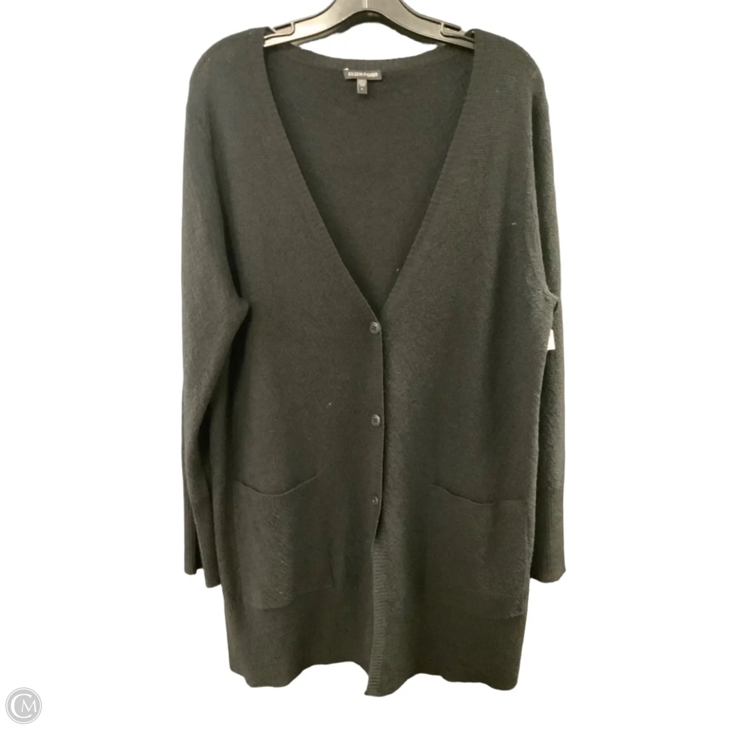Cardigan By Eileen Fisher In Black, Size: L