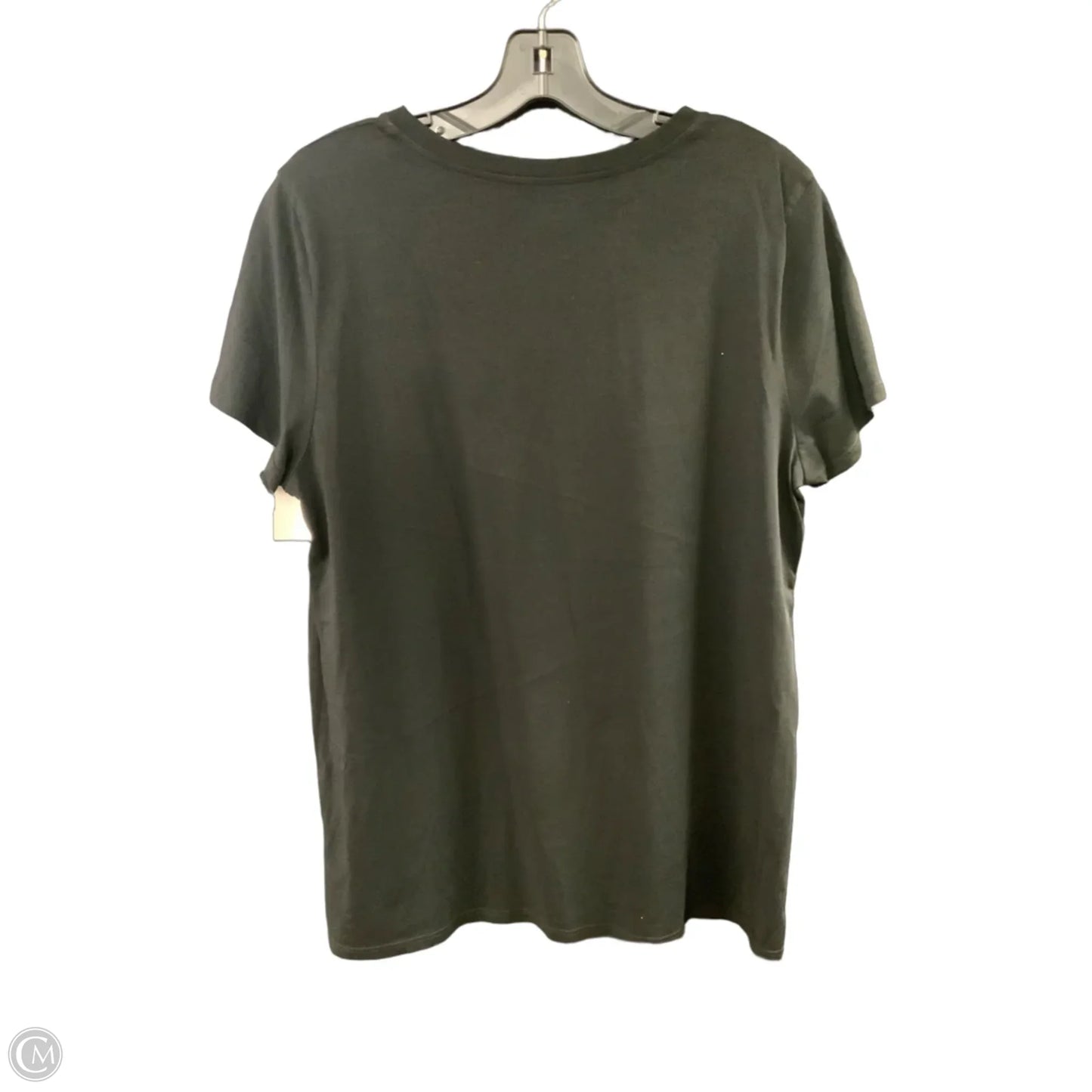 Top Short Sleeve By Eileen Fisher In Black, Size: L