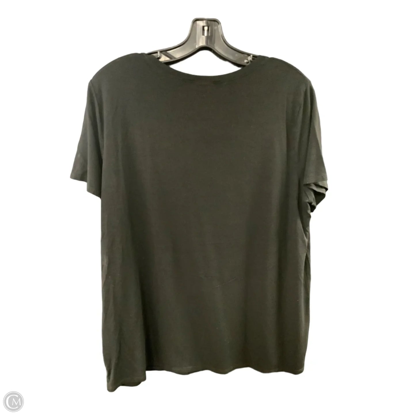 Top Short Sleeve By Eileen Fisher In Black, Size: L