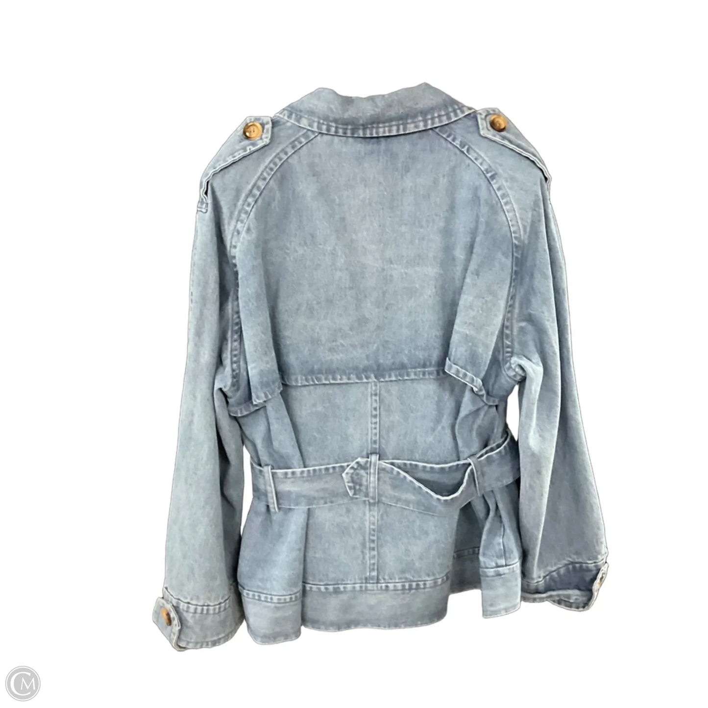 Jacket Denim By JLUXLABEL In Blue Denim, Size: L / XL