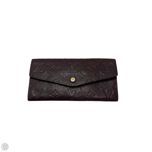 Wallet Luxury Designer By Louis Vuitton, Size: Medium
